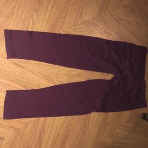 Love and charm maroon leggings